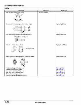 2004-2007 Honda Aquatrax ARX1200N3/T3/T3D Factory Service Manual, Page 31