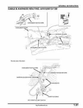 2004-2007 Honda Aquatrax ARX1200N3/T3/T3D Factory Service Manual, Page 34