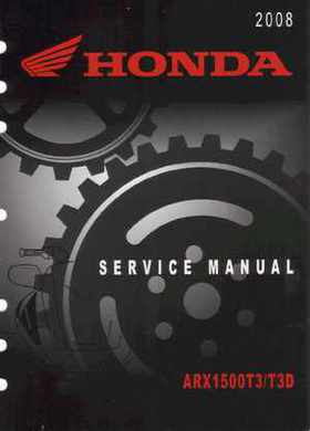 2008 Honda Aquatrax ARX1500T3/T3D factory service manual, Page 1