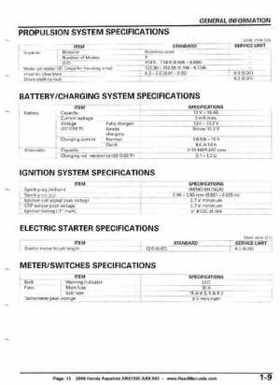 2008 Honda Aquatrax ARX1500T3/T3D factory service manual, Page 12