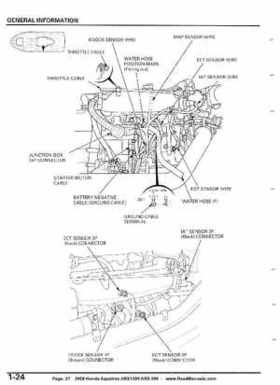 2008 Honda Aquatrax ARX1500T3/T3D factory service manual, Page 27