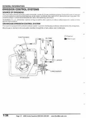 2008 Honda Aquatrax ARX1500T3/T3D factory service manual, Page 37