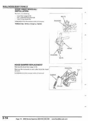 2008 Honda Aquatrax ARX1500T3/T3D factory service manual, Page 70