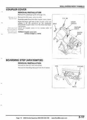 2008 Honda Aquatrax ARX1500T3/T3D factory service manual, Page 73