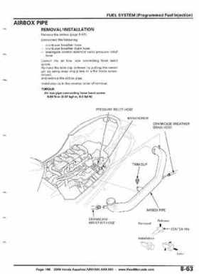 2008 Honda Aquatrax ARX1500T3/T3D factory service manual, Page 199