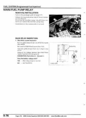 2008 Honda Aquatrax ARX1500T3/T3D factory service manual, Page 212