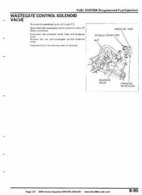 2008 Honda Aquatrax ARX1500T3/T3D factory service manual, Page 231