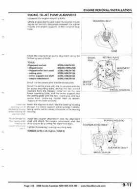 2008 Honda Aquatrax ARX1500T3/T3D factory service manual, Page 243