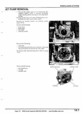 2008 Honda Aquatrax ARX1500T3/T3D factory service manual, Page 341