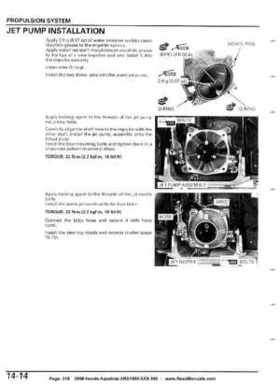 2008 Honda Aquatrax ARX1500T3/T3D factory service manual, Page 348
