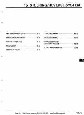 2008 Honda Aquatrax ARX1500T3/T3D factory service manual, Page 361