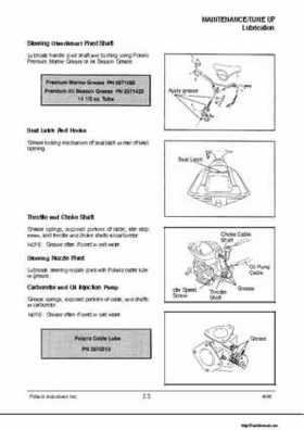 1992-1998 Polaris Personal Watercraft Service Manual PN 9912201, Page 49