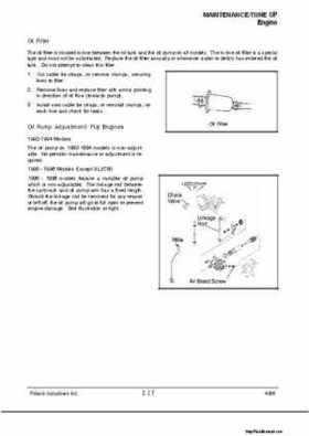 1992-1998 Polaris Personal Watercraft Service Manual PN 9912201, Page 61