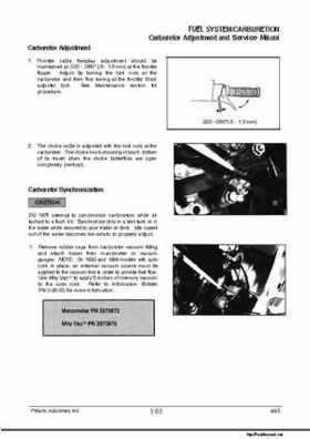 1992-1998 Polaris Personal Watercraft Service Manual PN 9912201, Page 182