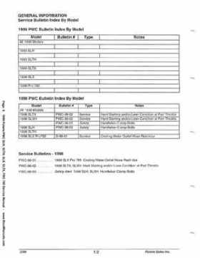 1999 Polaris SLH, SLTH, SLX, SLTX, PRO785 Factory Service Manual, Page 6