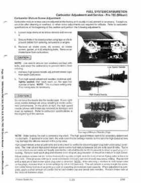 1999 Polaris SLH, SLTH, SLX, SLTX, PRO785 Factory Service Manual, Page 102