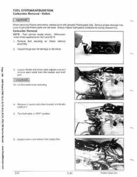 1999 Polaris SLH, SLTH, SLX, SLTX, PRO785 Factory Service Manual, Page 109