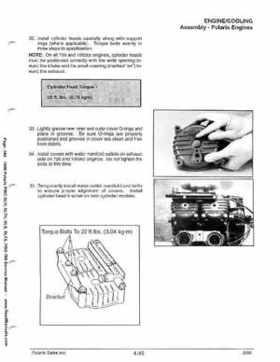 1999 Polaris SLH, SLTH, SLX, SLTX, PRO785 Factory Service Manual, Page 184