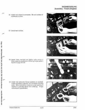 1999 Polaris SLH, SLTH, SLX, SLTX, PRO785 Factory Service Manual, Page 190