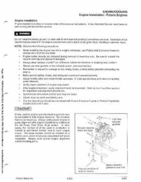 1999 Polaris SLH, SLTH, SLX, SLTX, PRO785 Factory Service Manual, Page 192