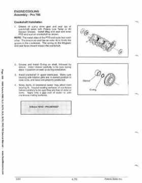 1999 Polaris SLH, SLTH, SLX, SLTX, PRO785 Factory Service Manual, Page 209