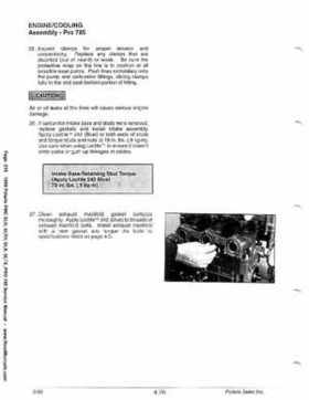 1999 Polaris SLH, SLTH, SLX, SLTX, PRO785 Factory Service Manual, Page 215
