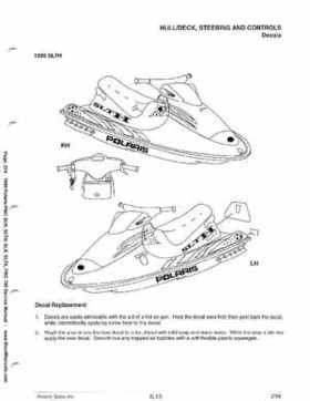 1999 Polaris SLH, SLTH, SLX, SLTX, PRO785 Factory Service Manual, Page 274