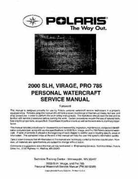 2000 Polaris Pro 785 Service Manual, Page 2
