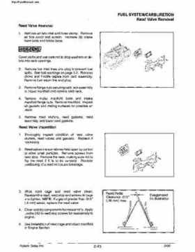 2000 Polaris Virage TX, SLX, Pro 1200, Genesis, Genesis FFI Personal Watercraft Service Manual, Page 108