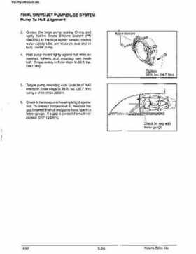 2000 Polaris Virage TX, SLX, Pro 1200, Genesis, Genesis FFI Personal Watercraft Service Manual, Page 192