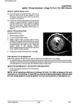 2000 Polaris Virage TX, SLX, Pro 1200, Genesis, Genesis FFI Personal Watercraft Service Manual, Page 256