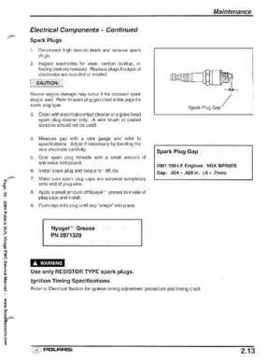 2001 Polaris SLH, Virage PWC Factory Service Manual, Page 33