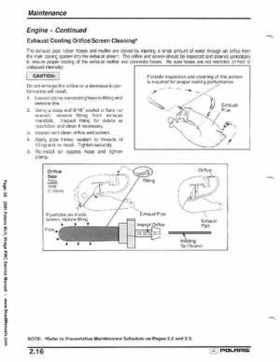 2001 Polaris SLH, Virage PWC Factory Service Manual, Page 36