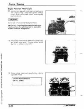 2001 Polaris SLH, Virage PWC Factory Service Manual, Page 102