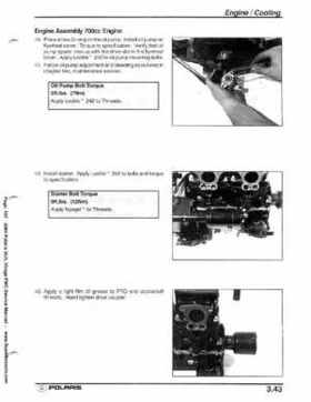 2001 Polaris SLH, Virage PWC Factory Service Manual, Page 107