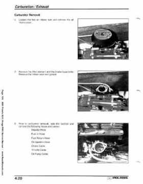 2001 Polaris SLH, Virage PWC Factory Service Manual, Page 133