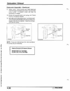 2001 Polaris SLH, Virage PWC Factory Service Manual, Page 141