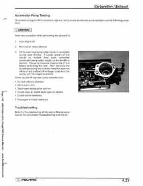 2001 Polaris SLH, Virage PWC Factory Service Manual, Page 150