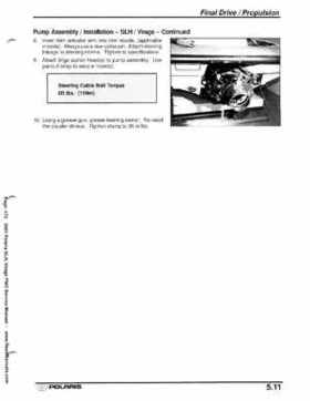 2001 Polaris SLH, Virage PWC Factory Service Manual, Page 173
