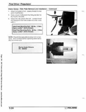 2001 Polaris SLH, Virage PWC Factory Service Manual, Page 186