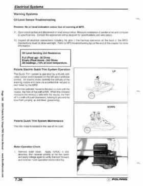 2001 Polaris SLH, Virage PWC Factory Service Manual, Page 249