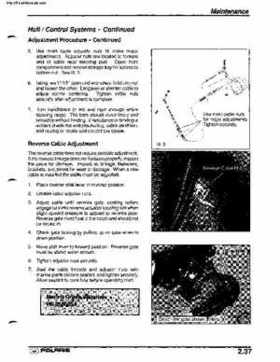 2001 Polaris SLX, PRO 1200, Virage TX, Genesis, Virage TXi, Genesis i Personal Watercraft Service Manual, Page 70