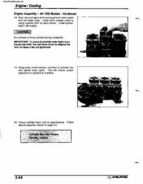 2001 Polaris SLX, PRO 1200, Virage TX, Genesis, Virage TXi, Genesis i Personal Watercraft Service Manual, Page 121