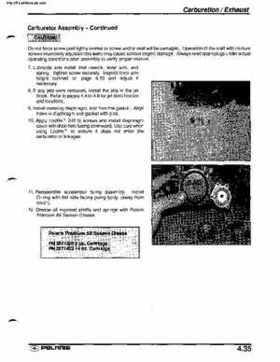 2001 Polaris SLX, PRO 1200, Virage TX, Genesis, Virage TXi, Genesis i Personal Watercraft Service Manual, Page 169