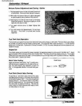 2001 Polaris SLX, PRO 1200, Virage TX, Genesis, Virage TXi, Genesis i Personal Watercraft Service Manual, Page 174