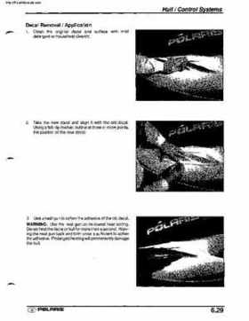 2001 Polaris SLX, PRO 1200, Virage TX, Genesis, Virage TXi, Genesis i Personal Watercraft Service Manual, Page 254