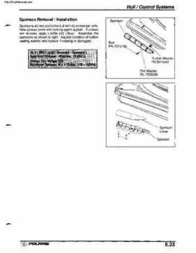 2001 Polaris SLX, PRO 1200, Virage TX, Genesis, Virage TXi, Genesis i Personal Watercraft Service Manual, Page 258