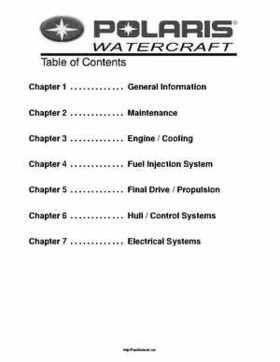 2003 Polaris MSX 140 Personal Watercraft Service Manual, Page 4