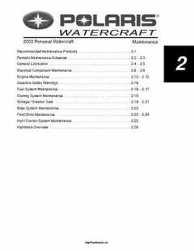 2003 Polaris MSX 140 Personal Watercraft Service Manual, Page 16