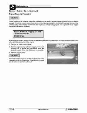 2003 Polaris MSX 140 Personal Watercraft Service Manual, Page 36
